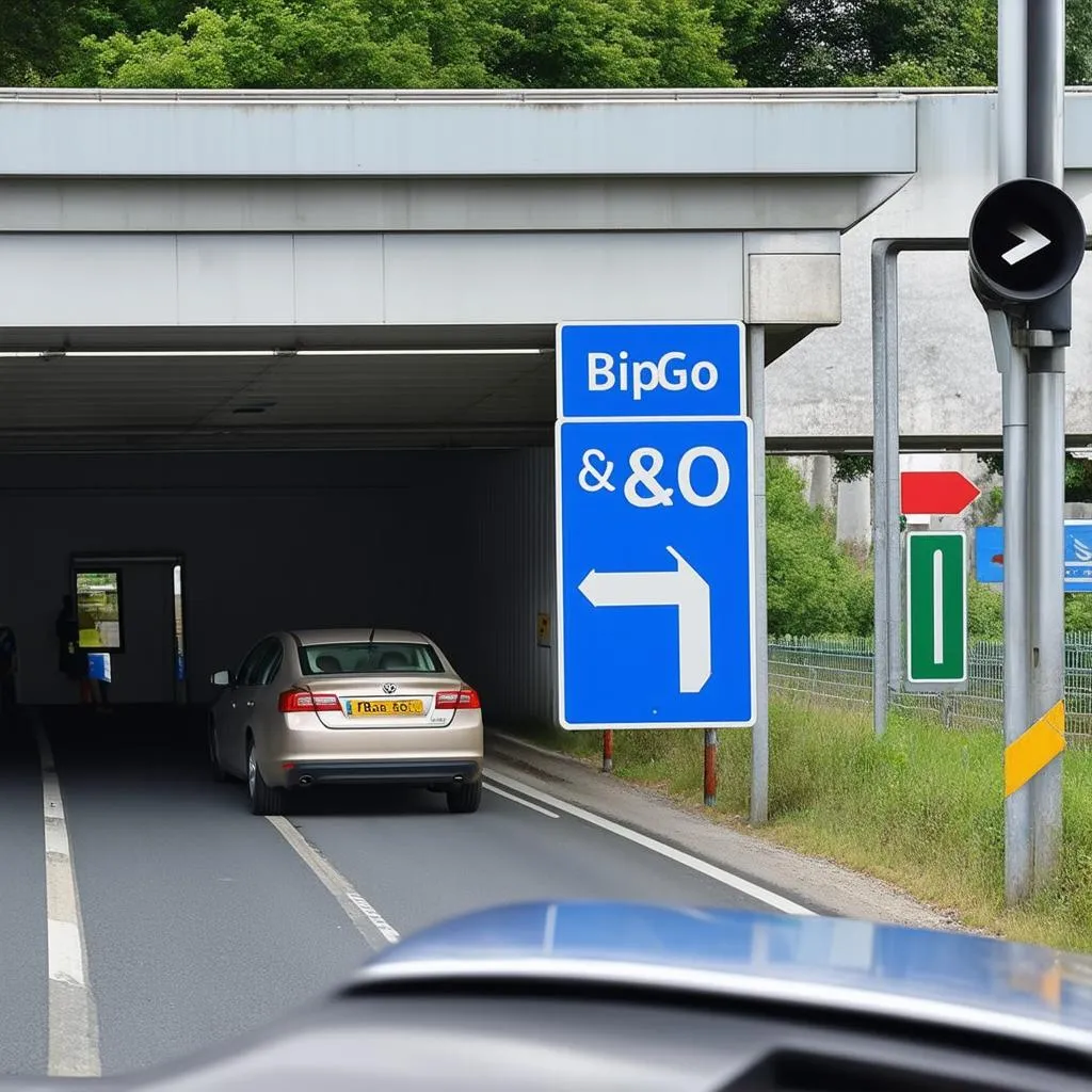 Using Bip&amp;Go at Toll Booth