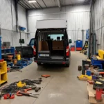 3,5 Tonner in einer Werkstatt