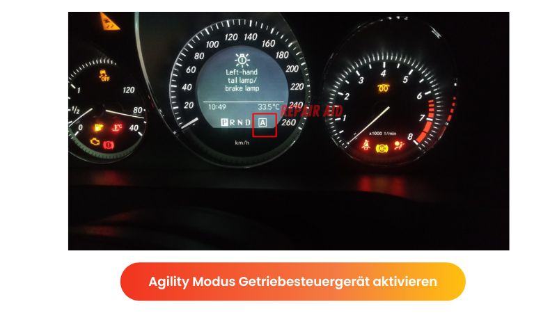 Agility Modus Getriebesteuergerät aktivieren