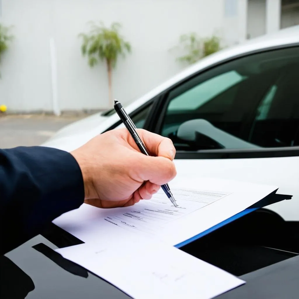 Auto Leasing Vertrag