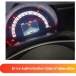 Drive Authorization Data Implausible