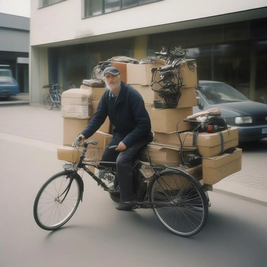 Montage eines Fahrradträgers