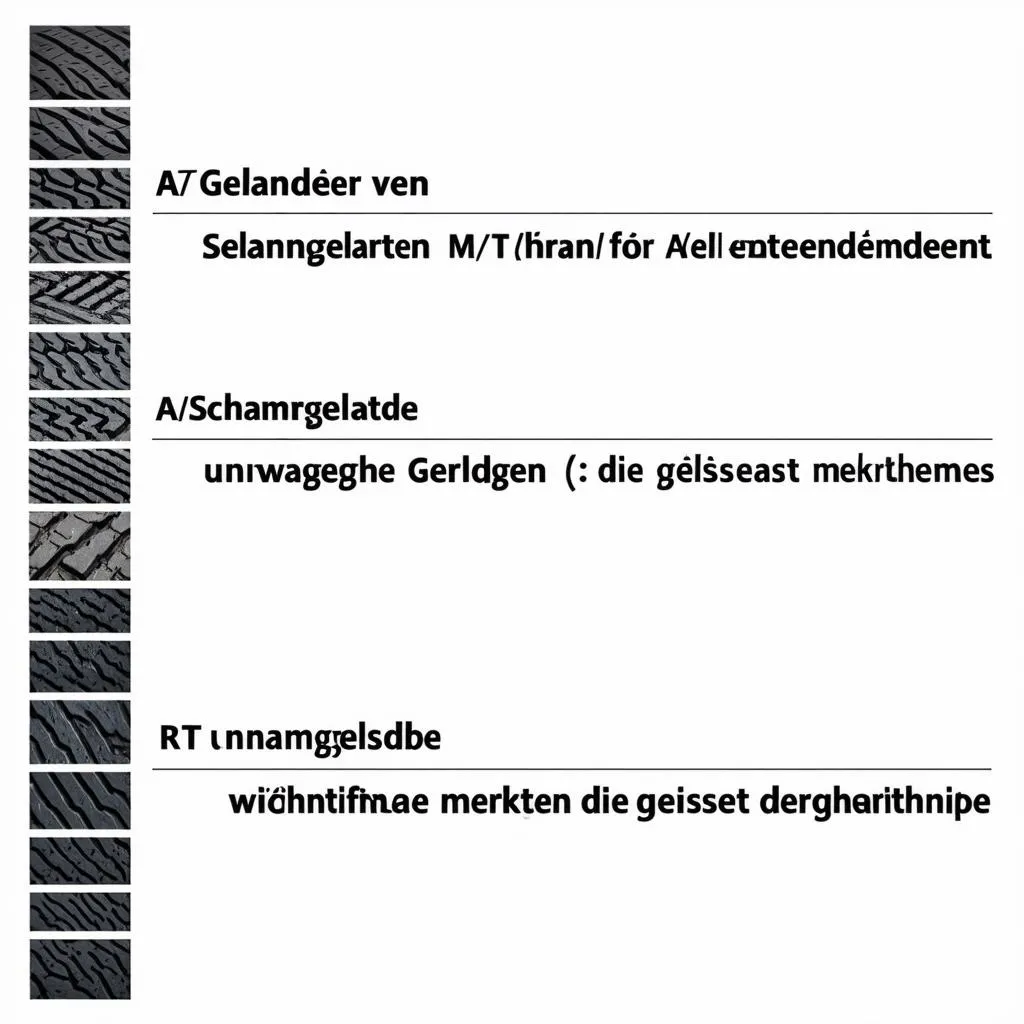 Vergleich verschiedener Geländereifen