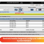 Restreichweite begrenzt aufgrund AdBlue-Systemfehlers