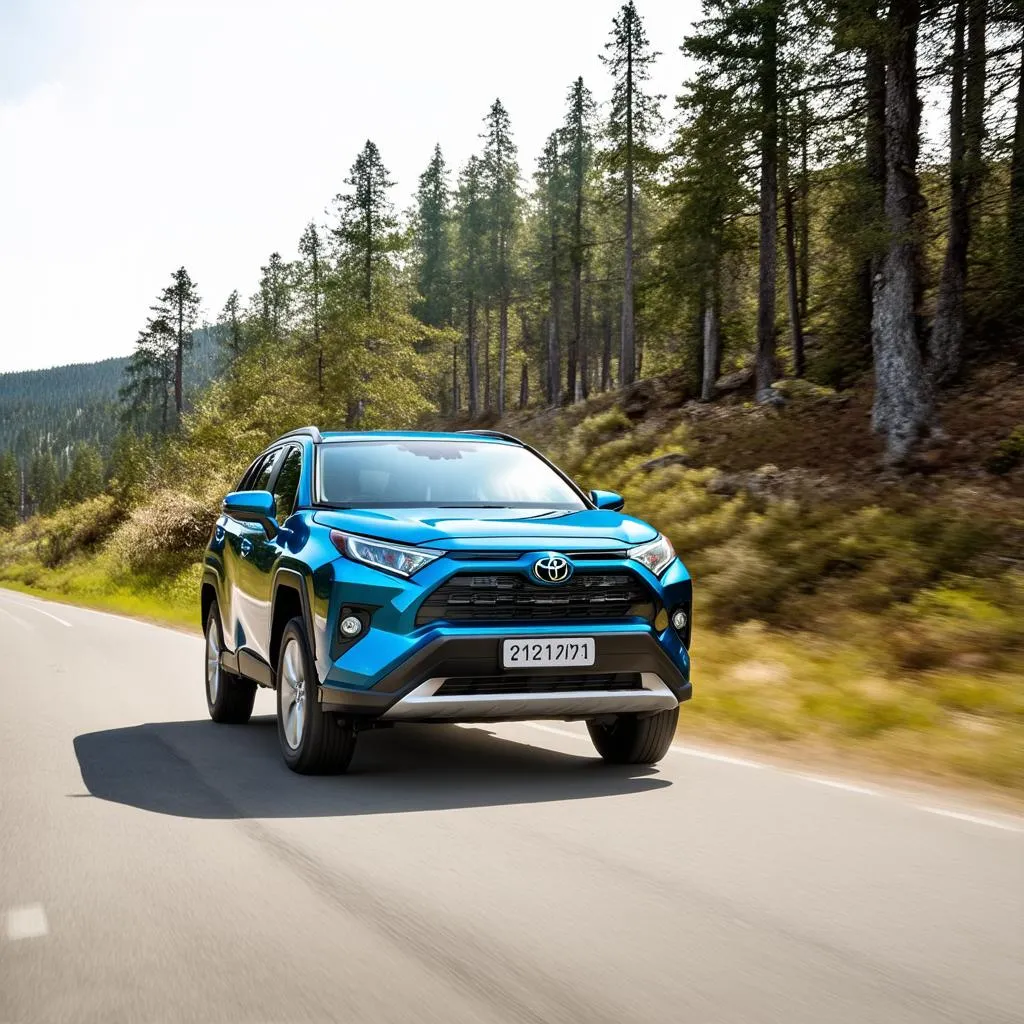 Toyota RAV4 Hybrid driving