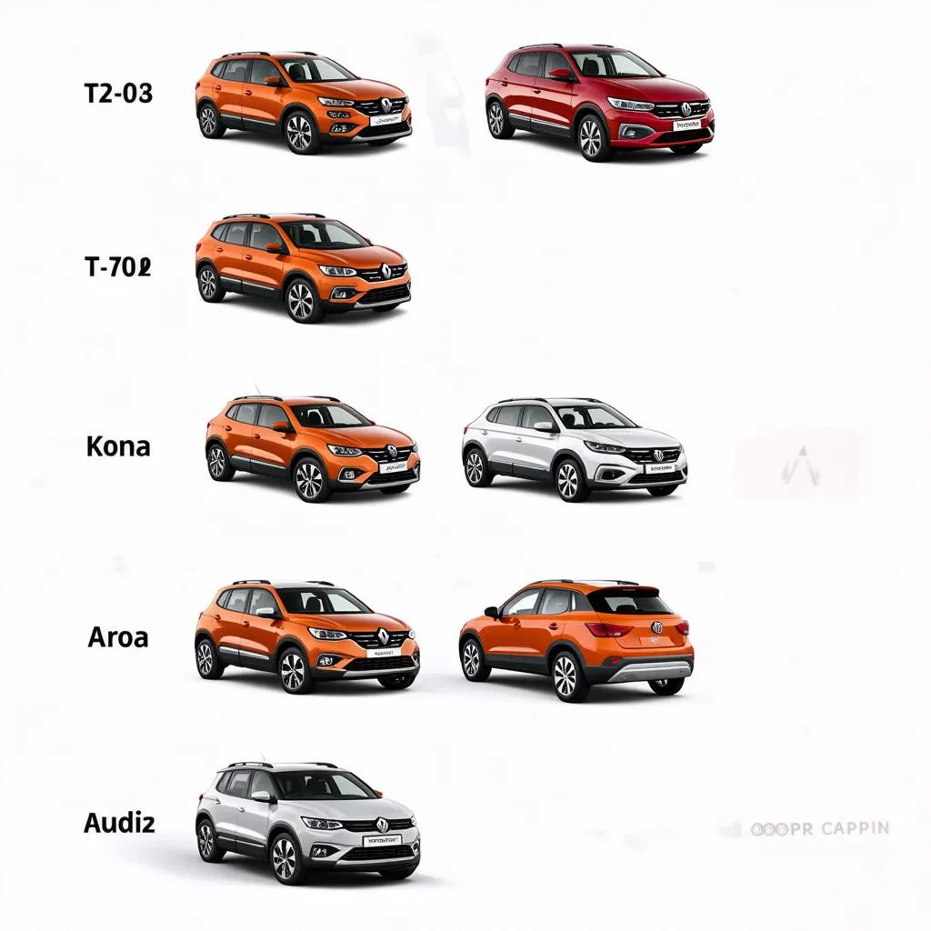 VW T-Cross en concurrenten