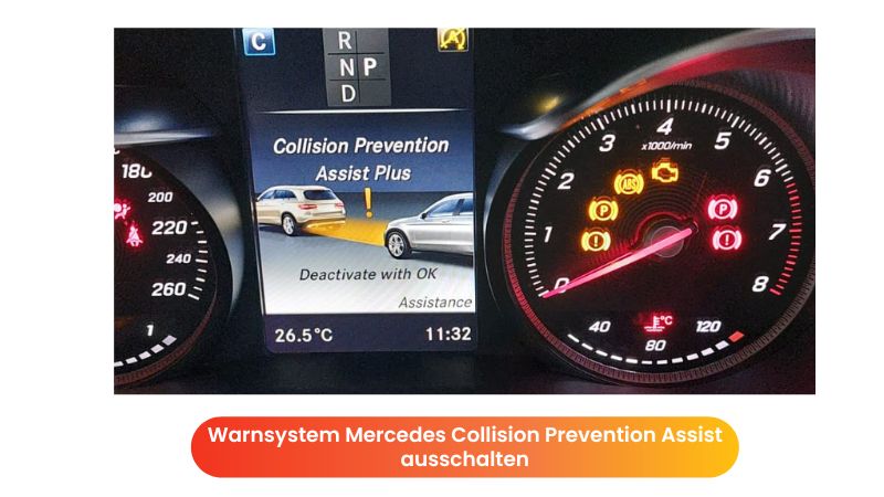 Warnsystem Mercedes Collision Prevention Assist ausschalten