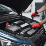 Audi A3 8P Batterie wechseln