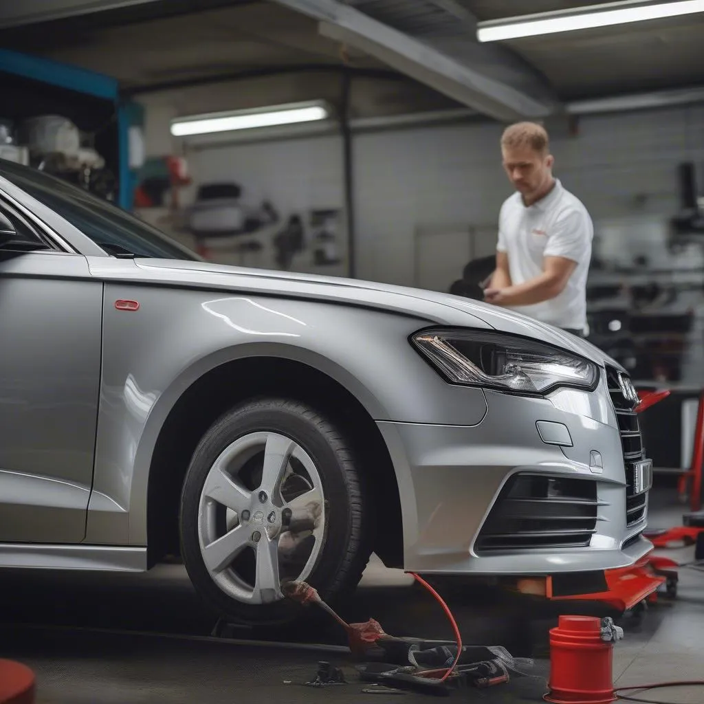 Audi A6 4F in der Werkstatt