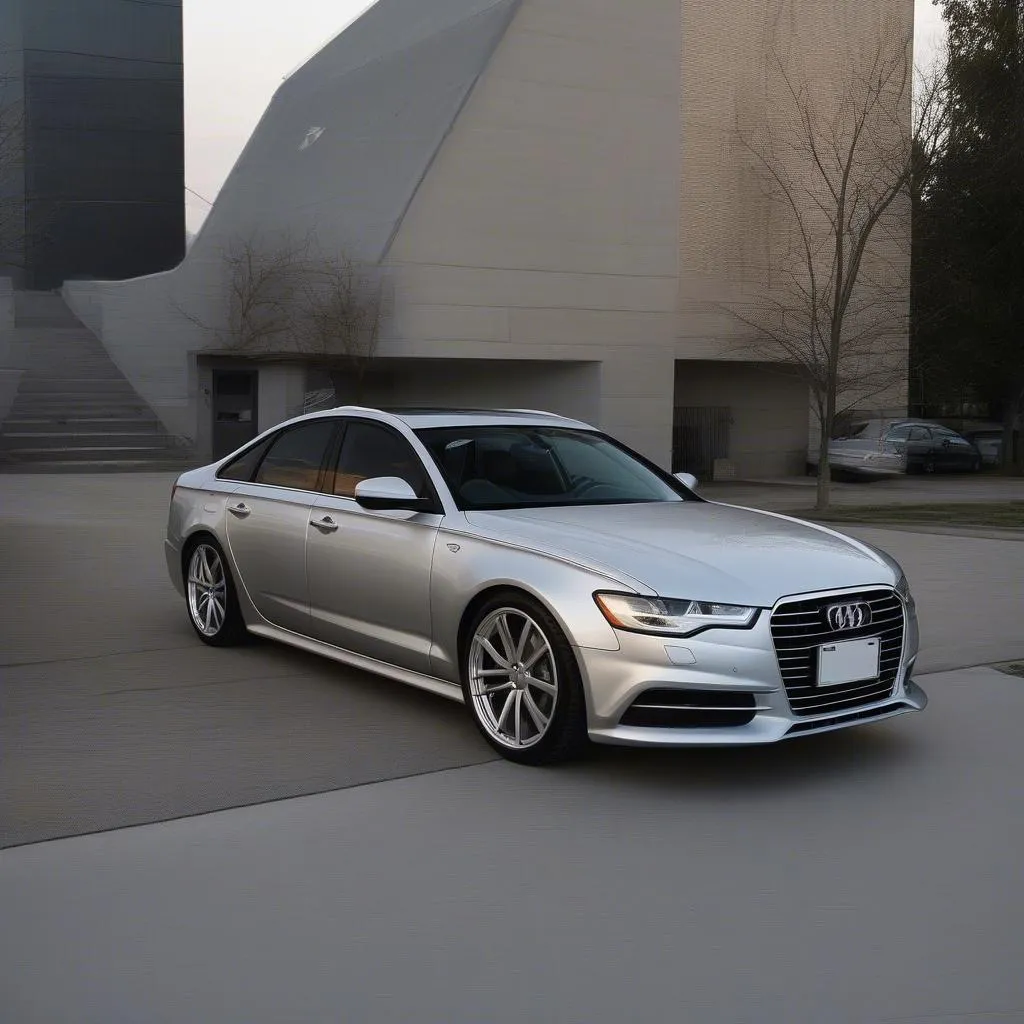 Audi A6 4F mit montierten Reifen