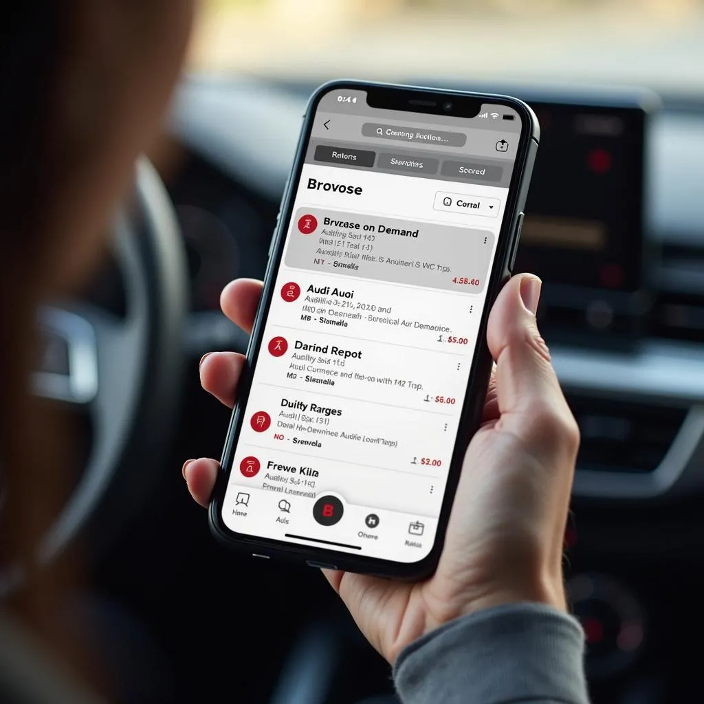 Aktivierung von Audi Functions on Demand per Smartphone App