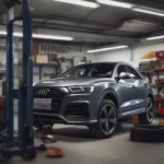 Audi Q3 in der Werkstatt