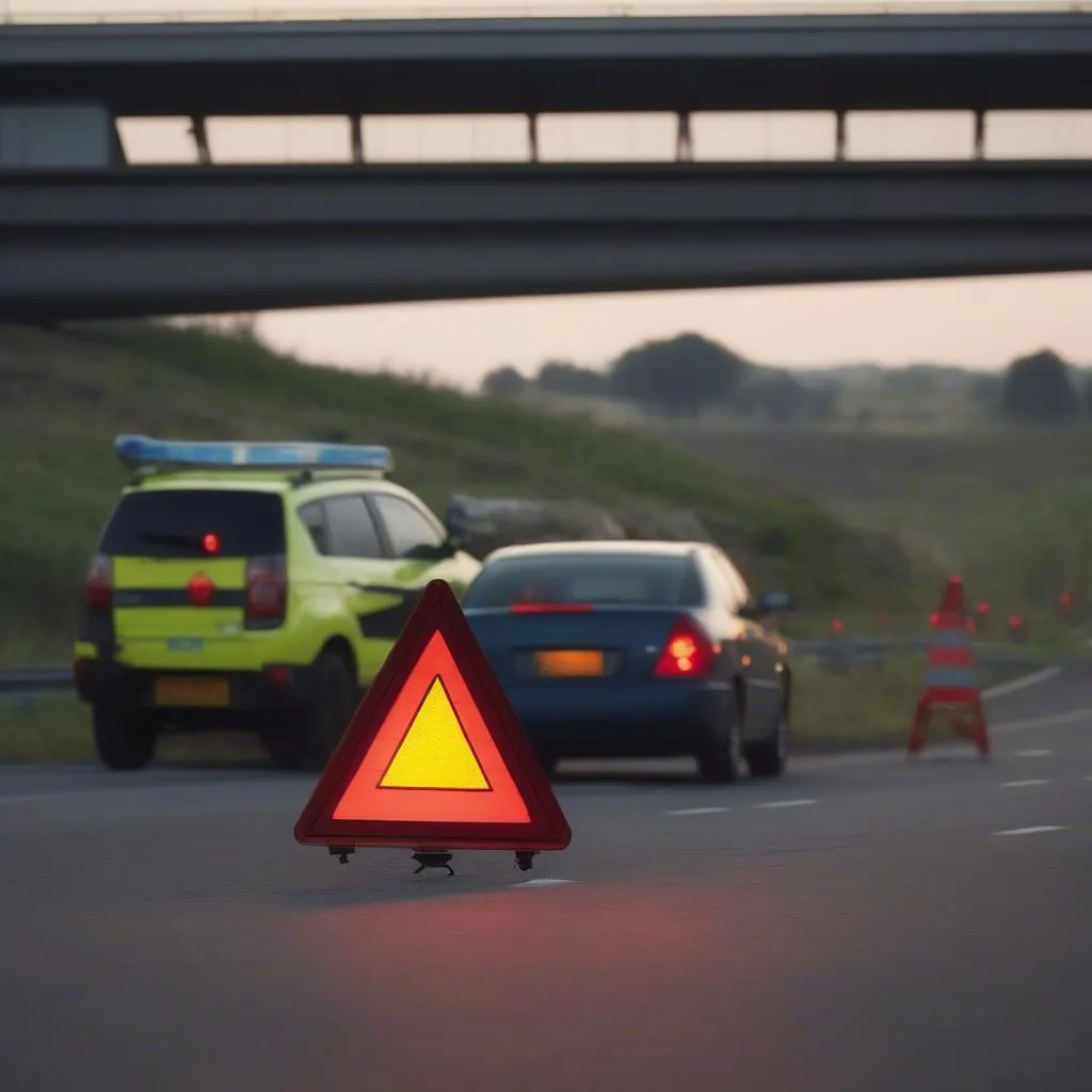 Auto liegengeblieben Sicherheitsmaßnahmen