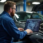 Auto Reparatur Fehlersuche Laptop