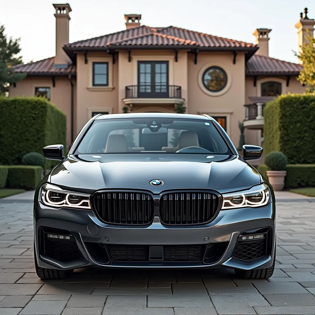 Die luxuriöse BMW 740 Li Limousine.