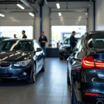 BMW Werkstatt mit geleasten Fahrzeugen