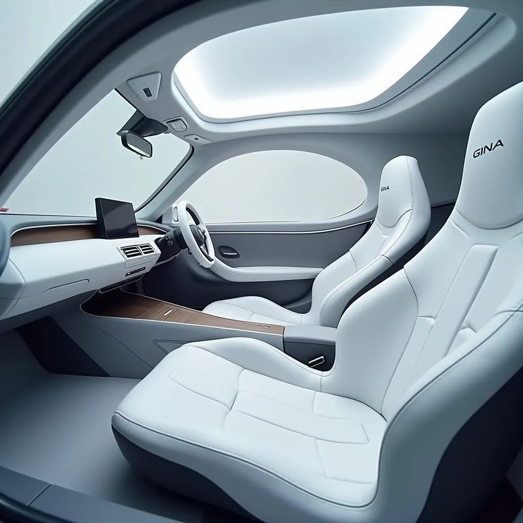 Innenraum des BMW GINA mit futuristischem Design