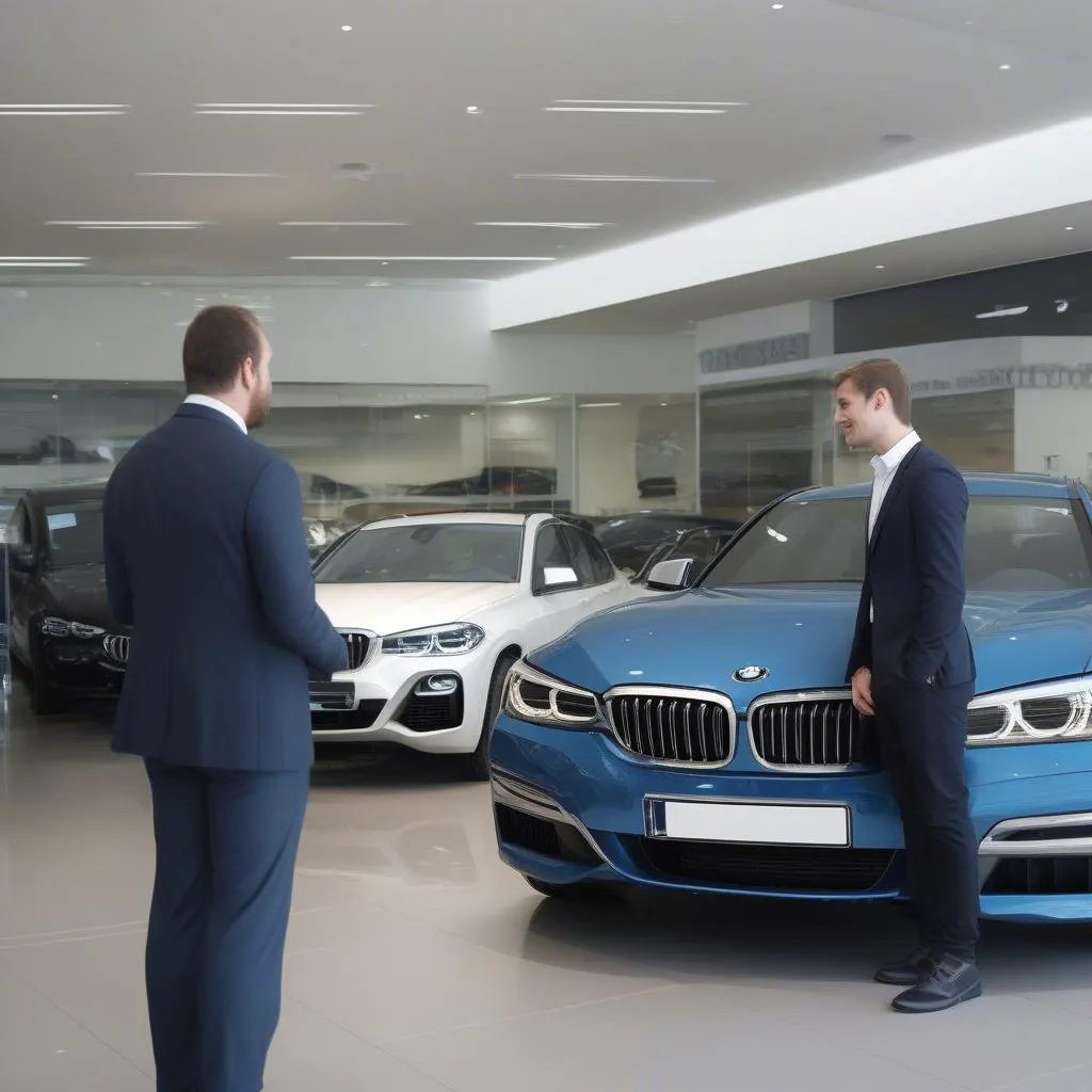 Professionel rådgivning hos en BMW-forhandler