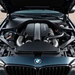 BMW M550d Motorraum