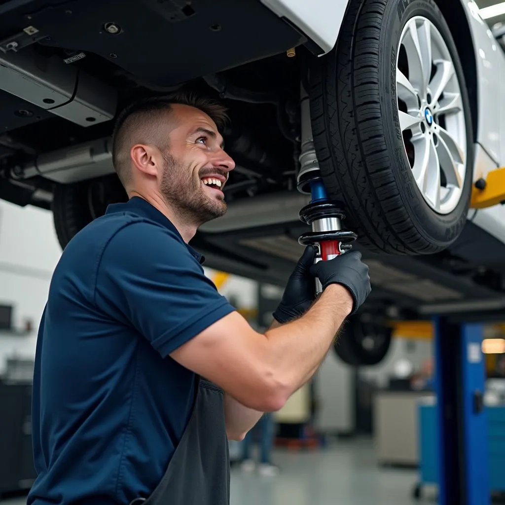 BMW Reparatur in der Werkstatt