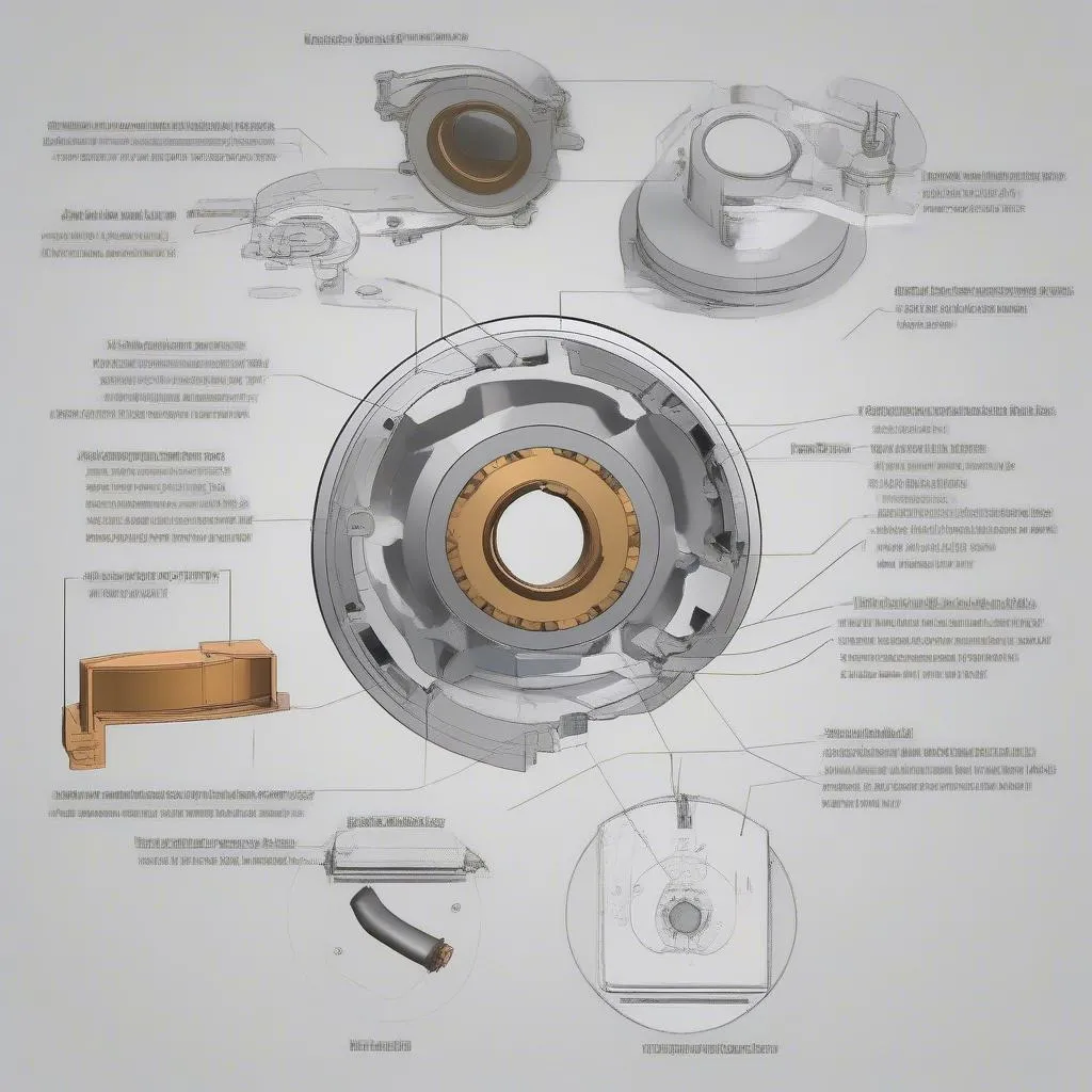 Aufbau einer Bremse Drehstrommotor