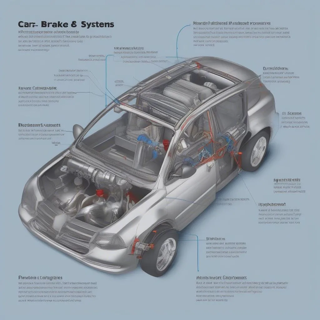 Car brake system diagram