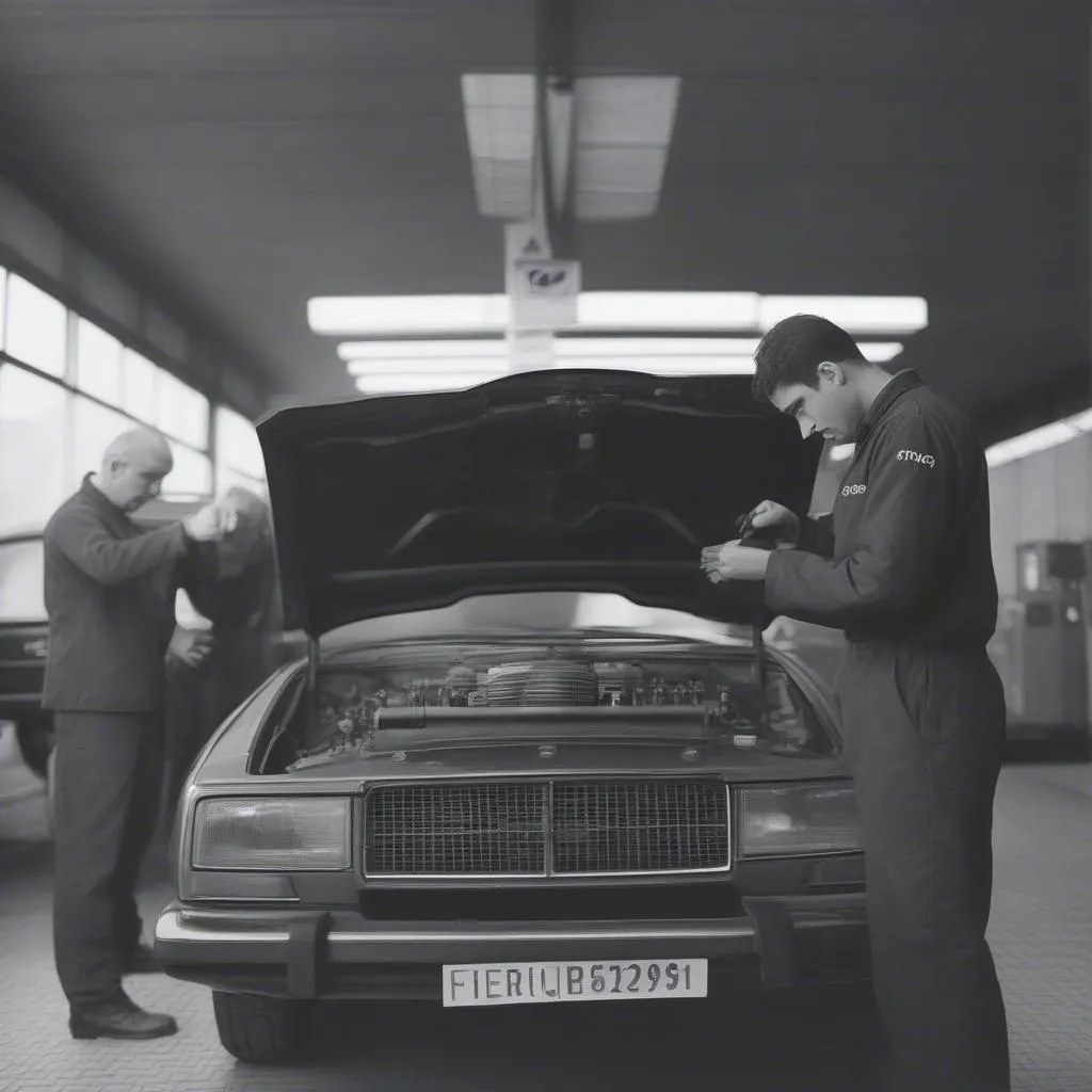 Car inspection at TÜV