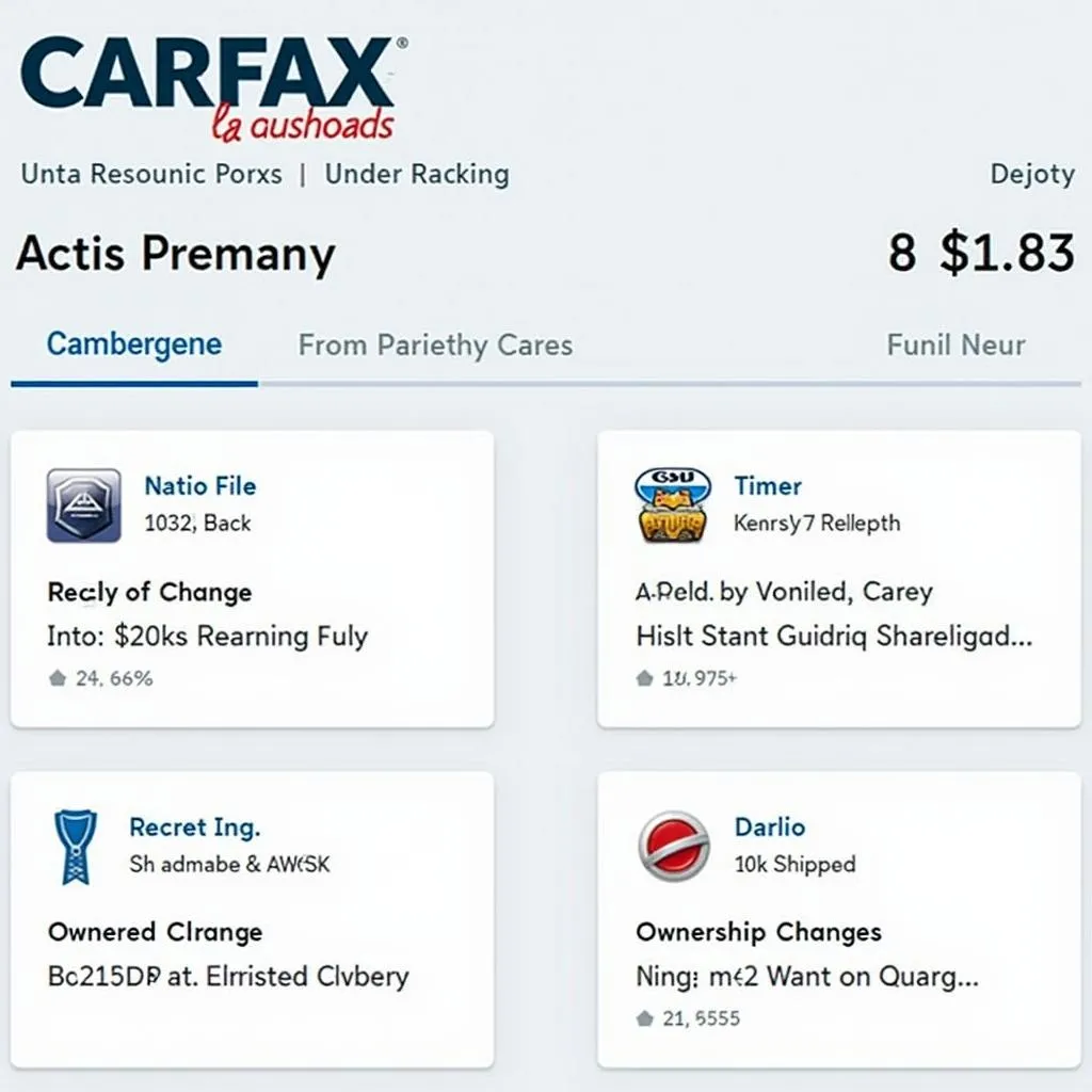 CARFAX Fahrzeughistorie Bericht