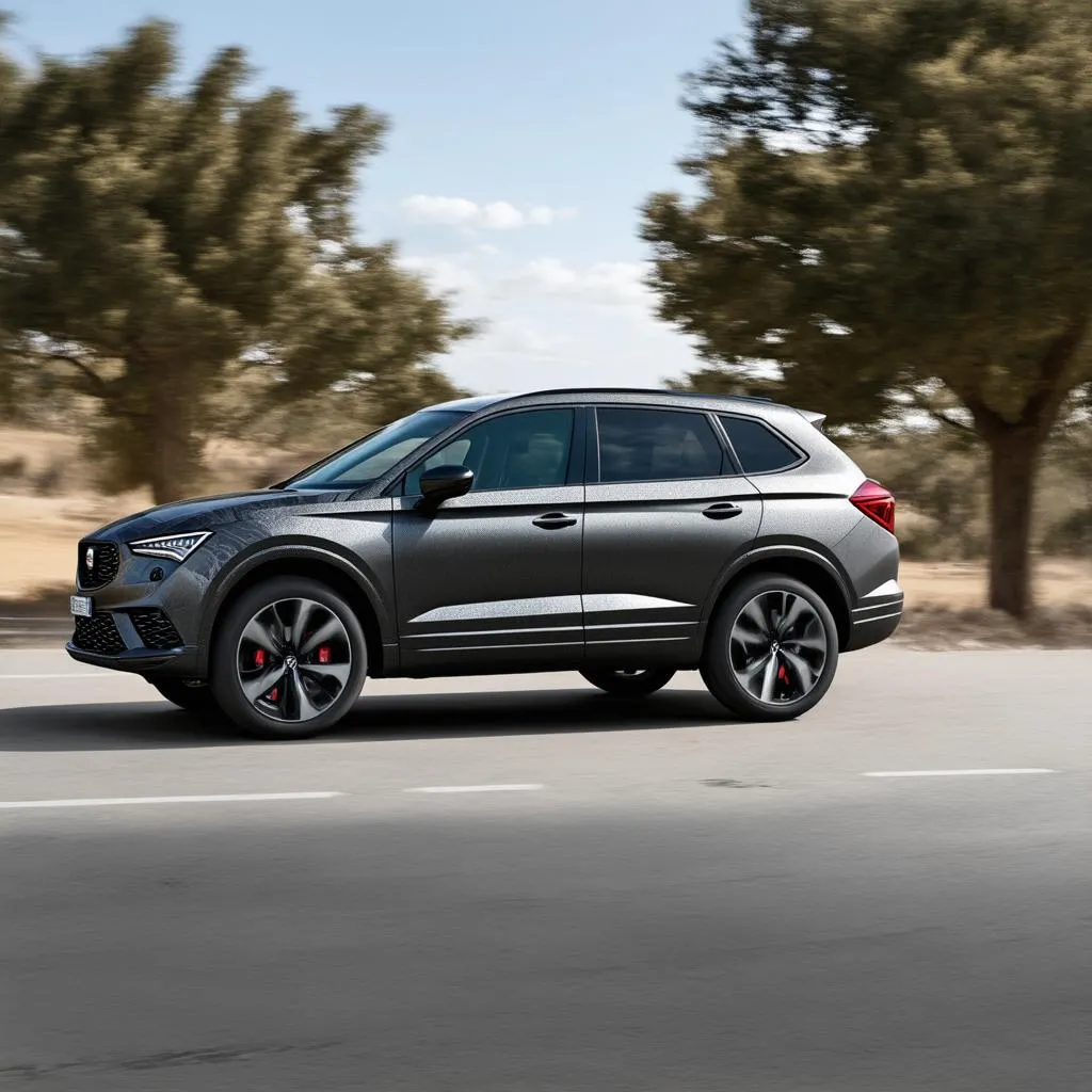 Cupra Ateca Dark Camouflage Metallic Seitenansicht