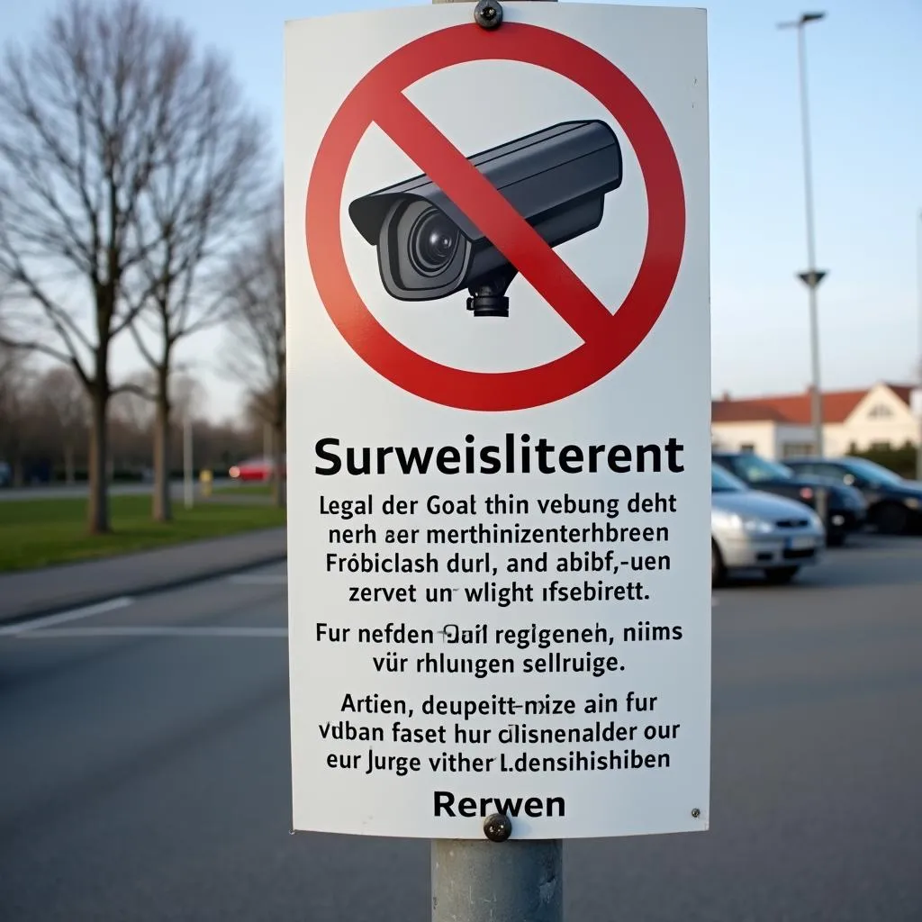 Datenschutz Videoüberwachung Hinweisschild