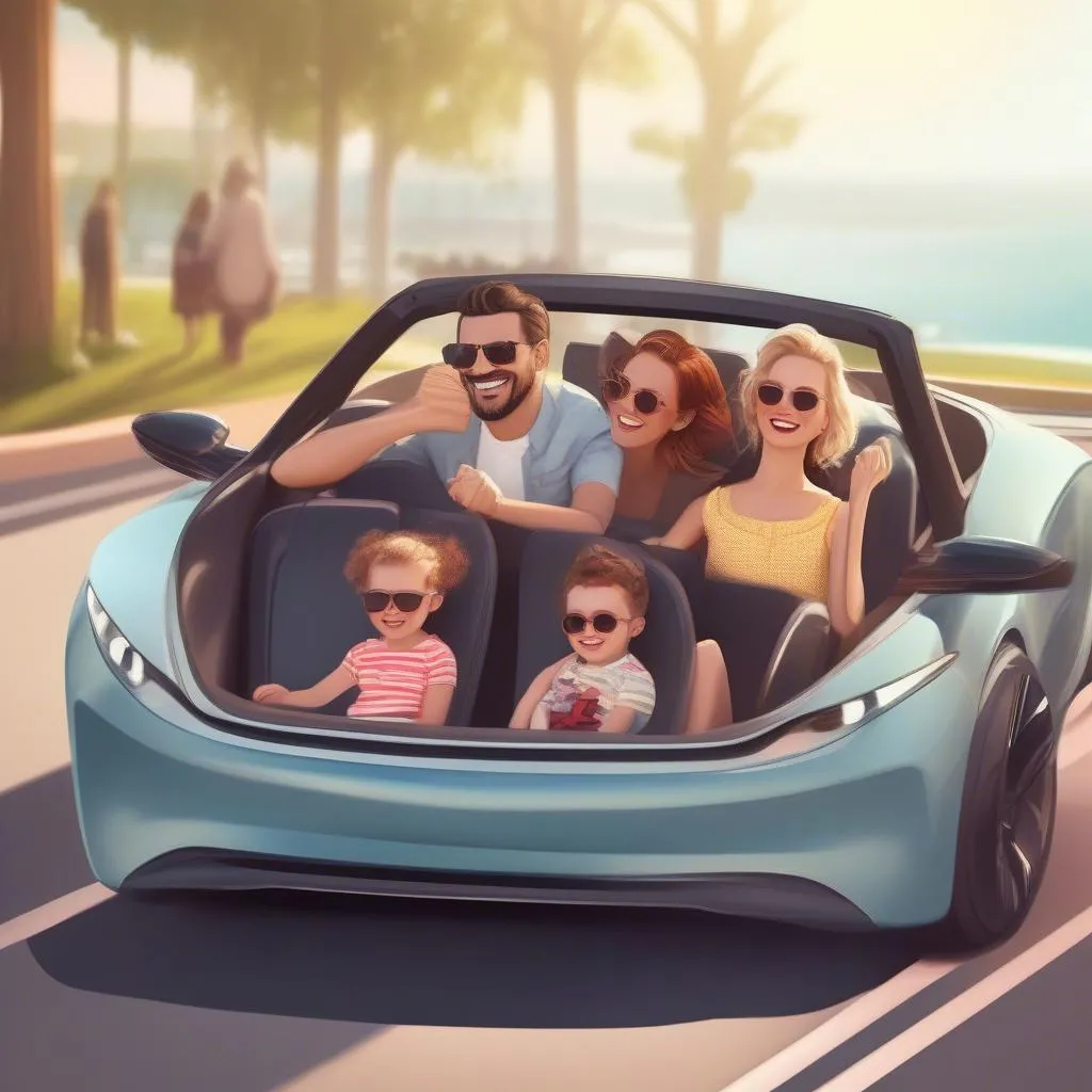 Elektro Cabrio Familie