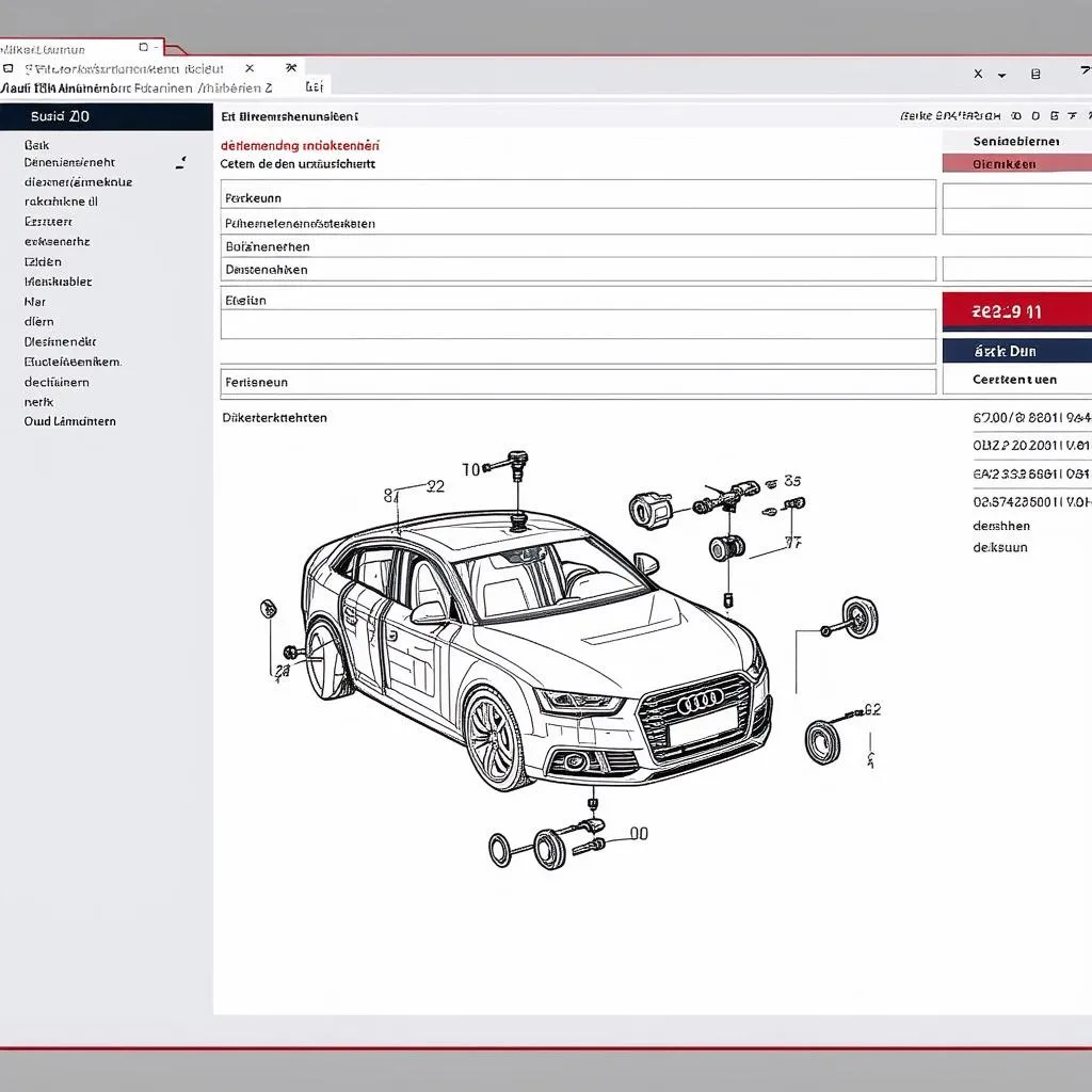 ETKA Audi Online Deutsch Screenshot