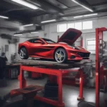 Ferrari Portofino in der Werkstatt