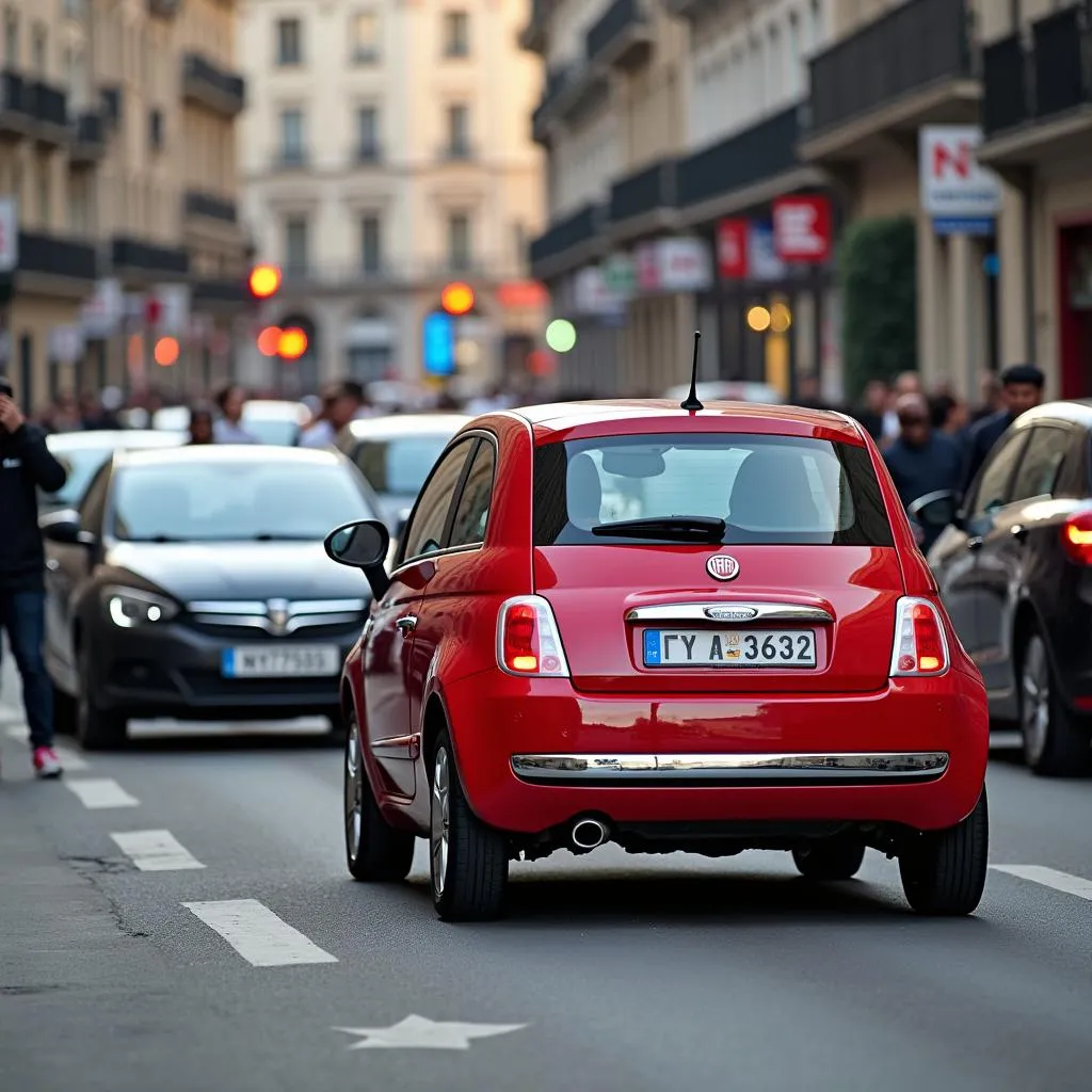 Fiat 500e Leasing im Stadtverkehr