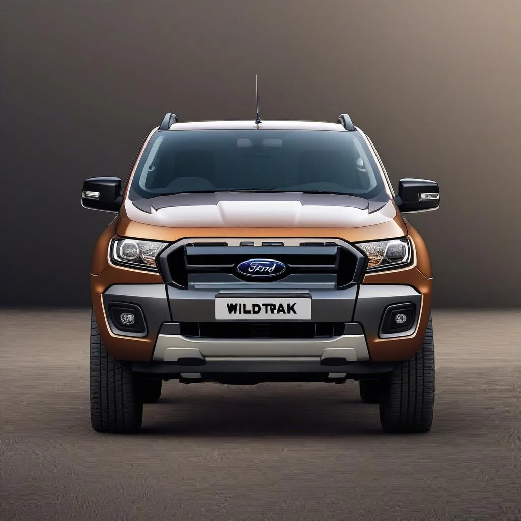 Ford Ranger Wildtrak: Robuste Frontpartie mit Wildtrak-Schriftzug