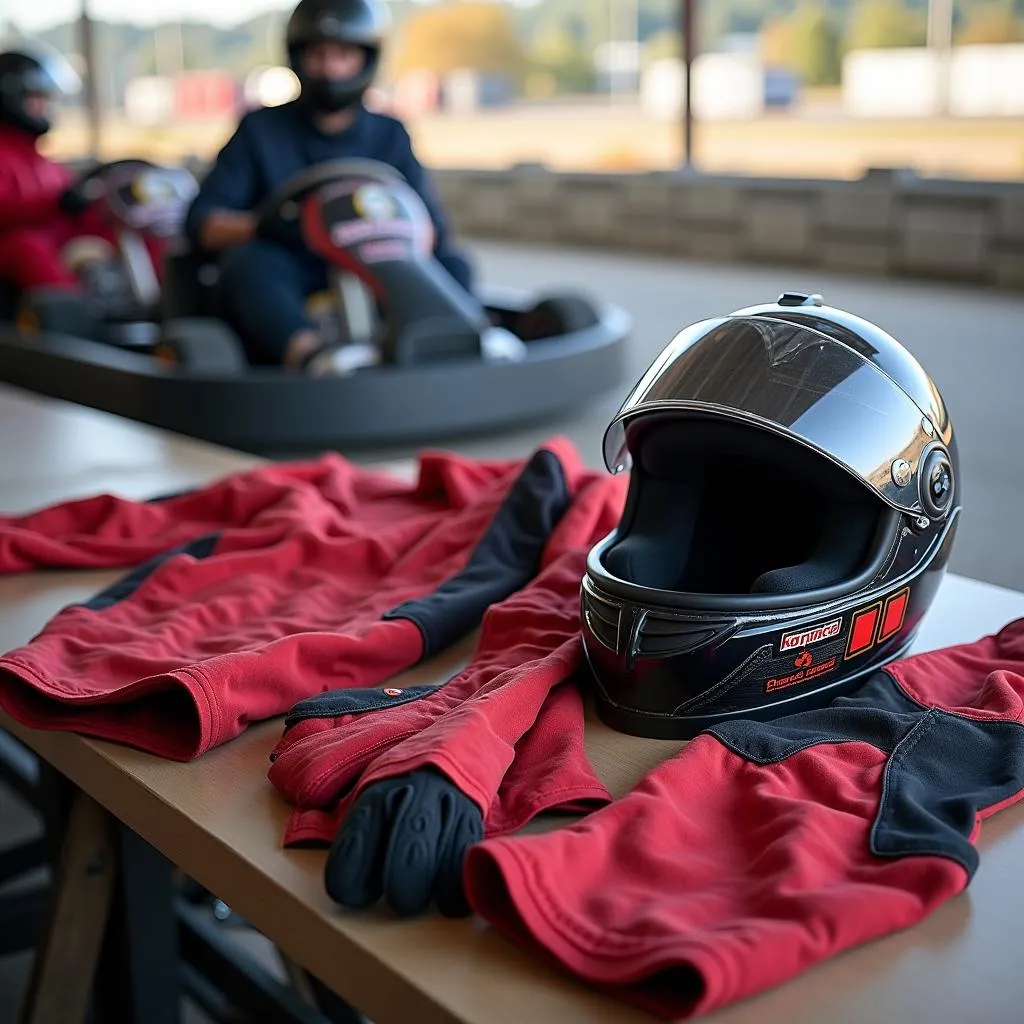 Sicherheitsausrüstung für Gokart fahren in Günzburg