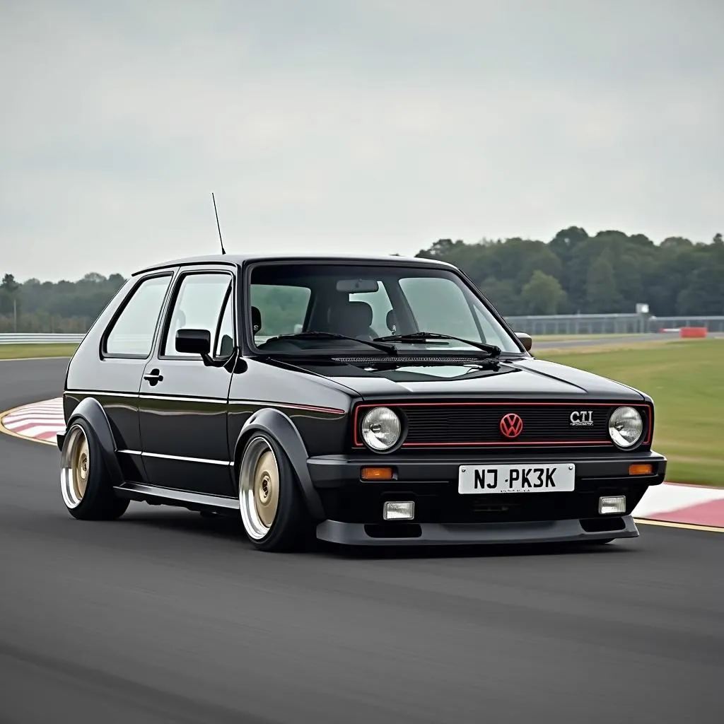 Golf 2 GTI på racerbanen