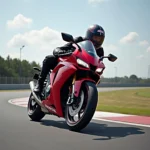 Honda CBR 600 RR auf der Rennstrecke