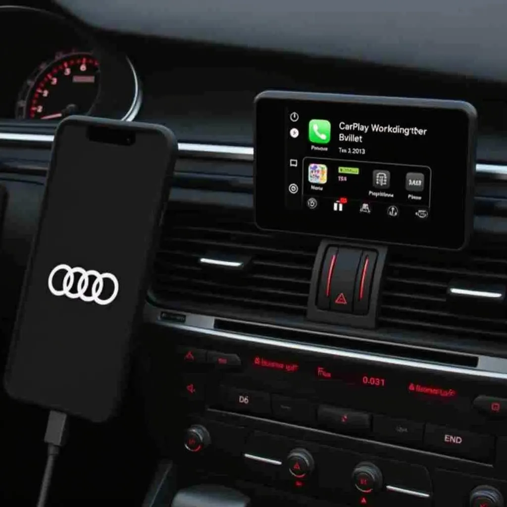 iPhone verbunden mit Audi MMI über Kabel