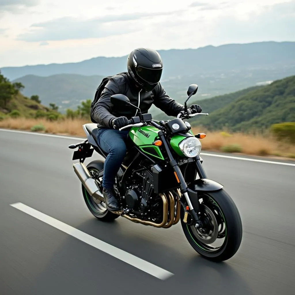 Kawasaki Z1000 ZRT00A auf der Straße