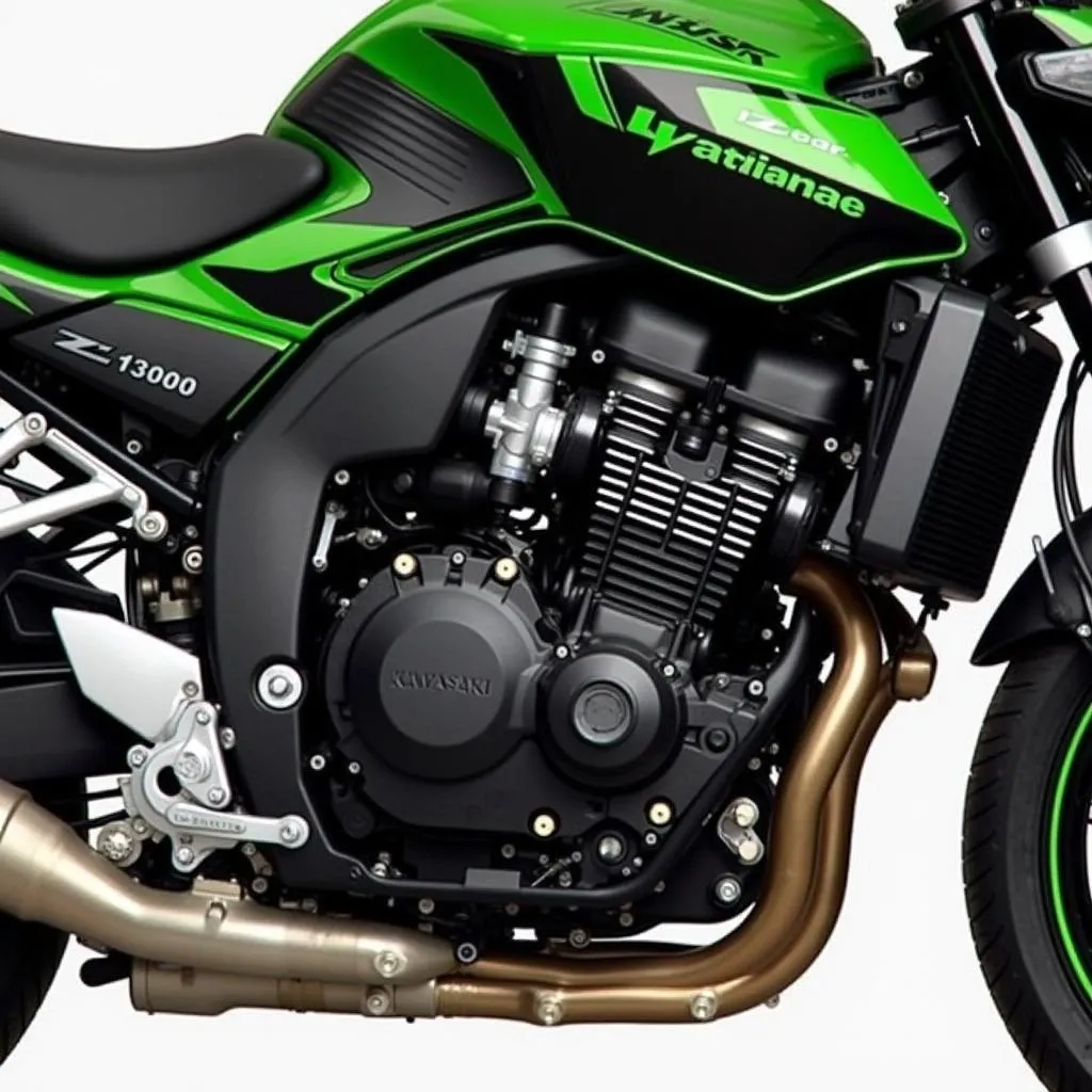 Leistungsstarker Motor der Kawasaki Z1000 ZRT00A