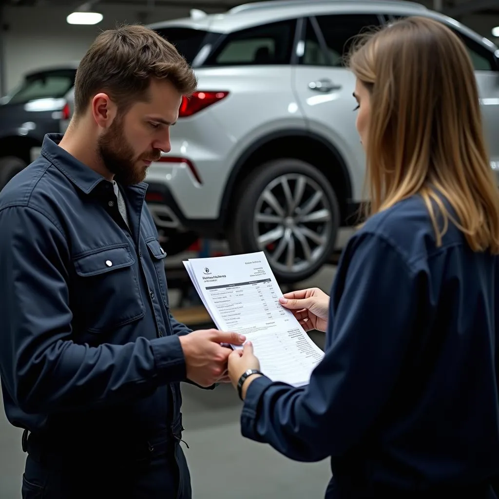 Kfz-Teile-Rechnung Werkstatt