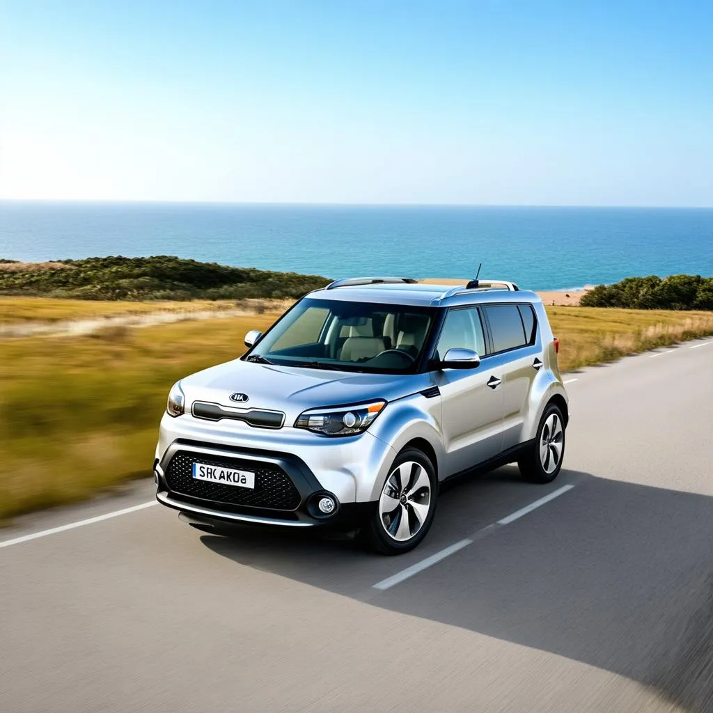 Kia Soul Elektro auf der Straße