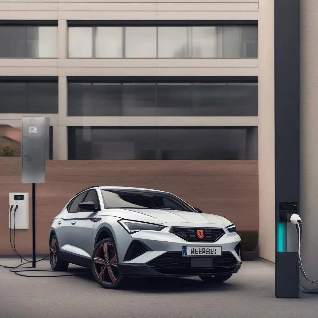 Cupra Leon E-Hybrid an Ladestation