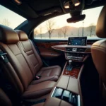 Luxuriöses Interieur des Lexus LS500h