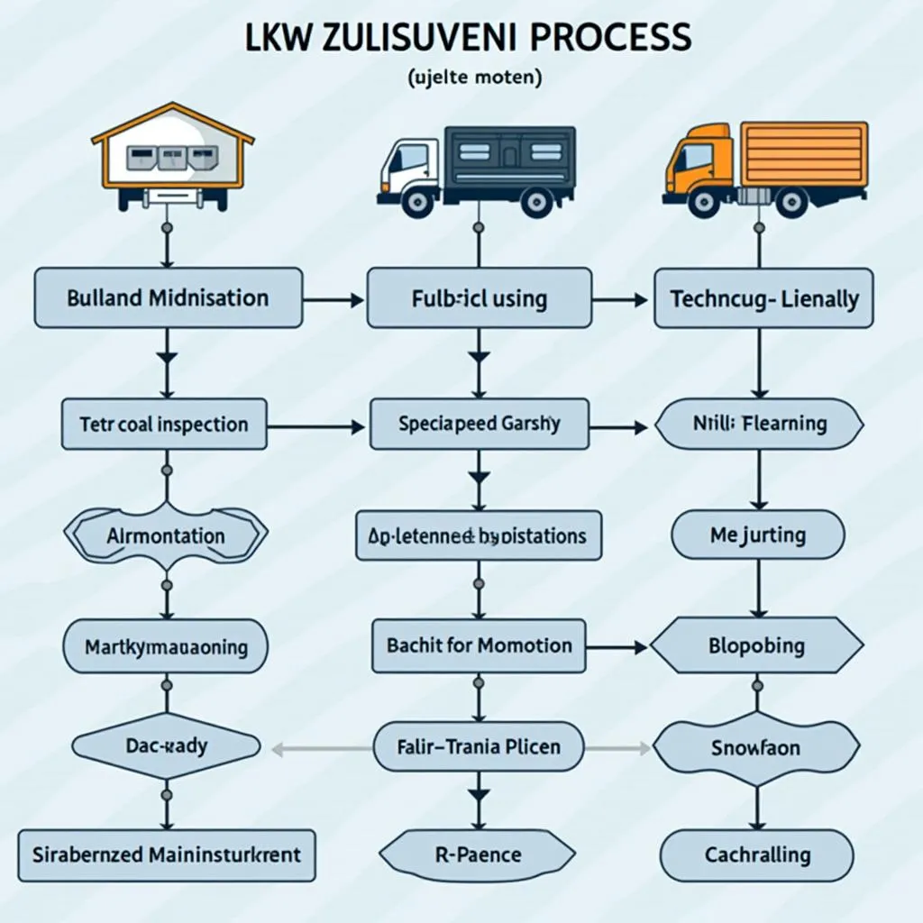 LKW-Zulassungsprozess: Von der technischen Überprüfung bis zur Ausstellung des Fahrzeugscheins.