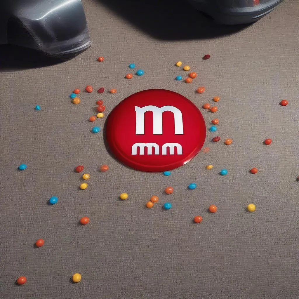 M&M Logo Car Door Projection