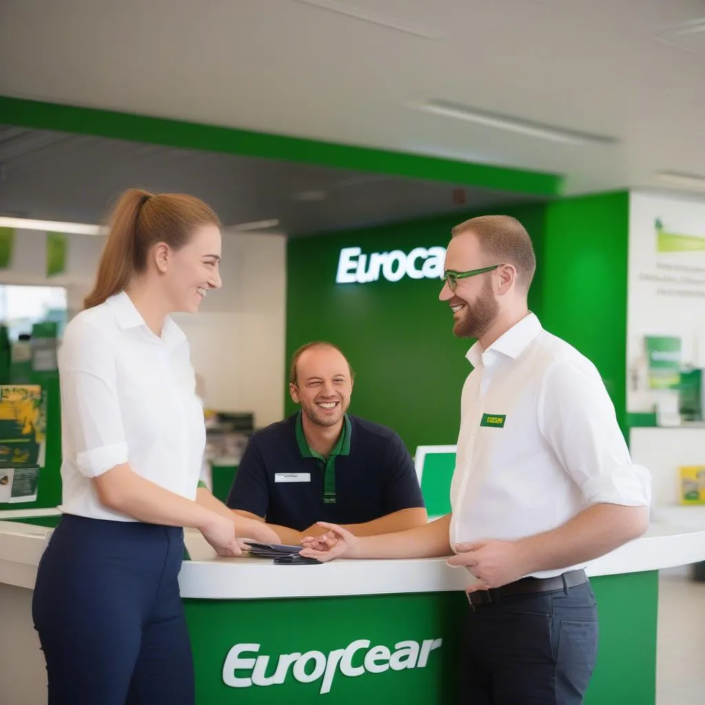 Mann mietet Auto bei Europcar