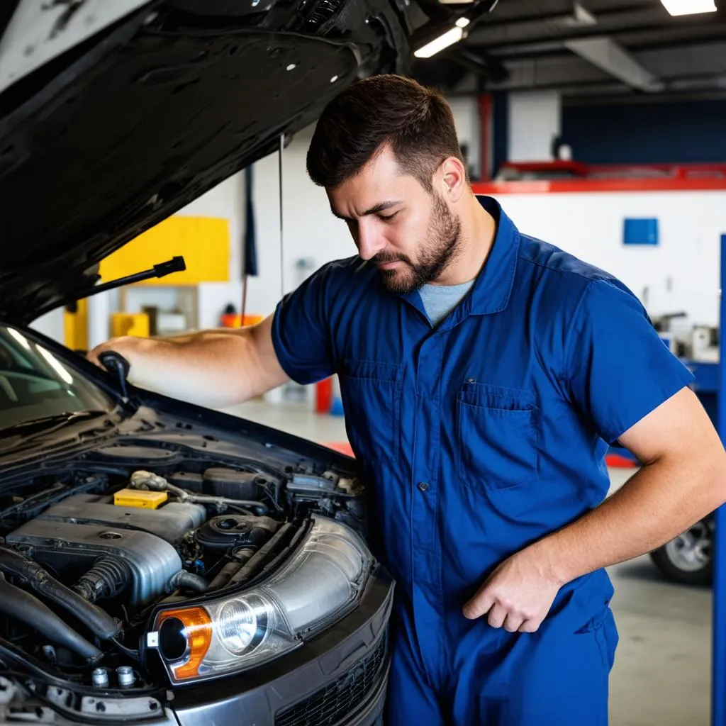 Auto Reparatur Mechaniker