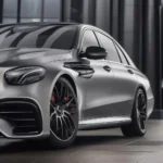 Detailansicht der Felgen eines Mercedes-Benz E 53 AMG